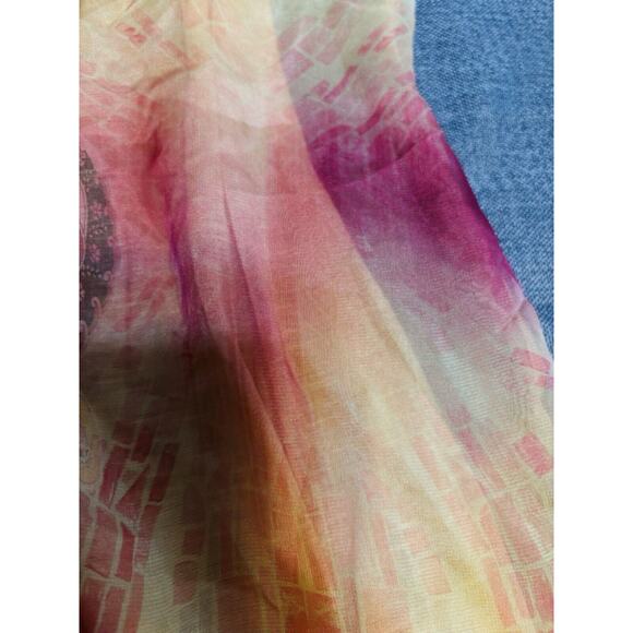 Whimsical Fairy Boho Sleeveless Tank Top Embellished Size S By One World - Picture 10 of 11